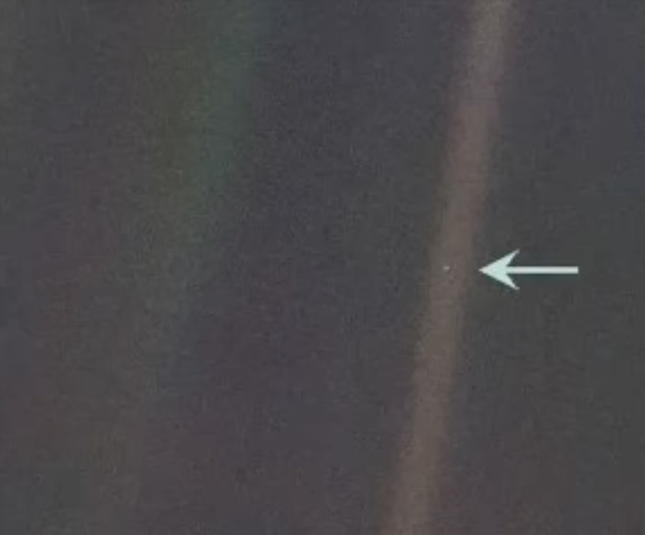 Pale Blue Dot - Earth as seen from Voyager 1